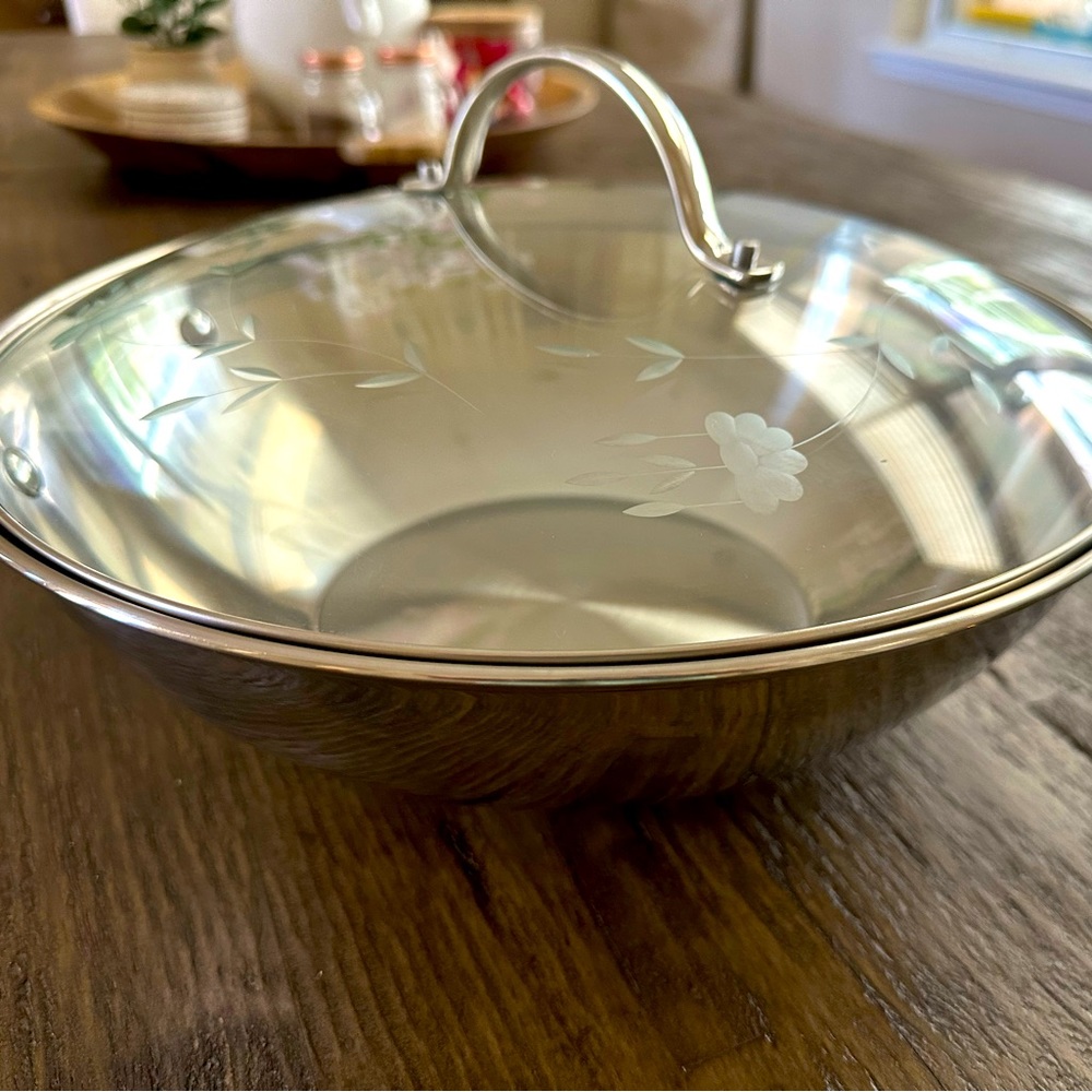 Princess House Heritage Stainless Steel Wok